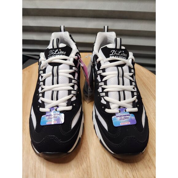 Skechers D'Lites Biggest Fan Sneakers – Women’s 11 Wide Fit Memory Foam - Picture 10 of 12